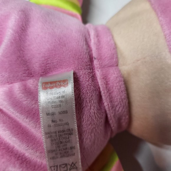 Fisher Price Pink Baby's First Doll with rattle inside. 2008, 11" tall - Picture 4 of 7